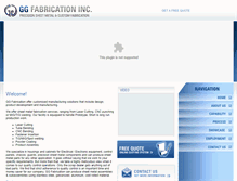 Tablet Screenshot of ggfabrication.com